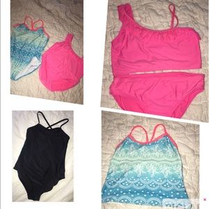 3 GIRLS swimsuits - 12/14